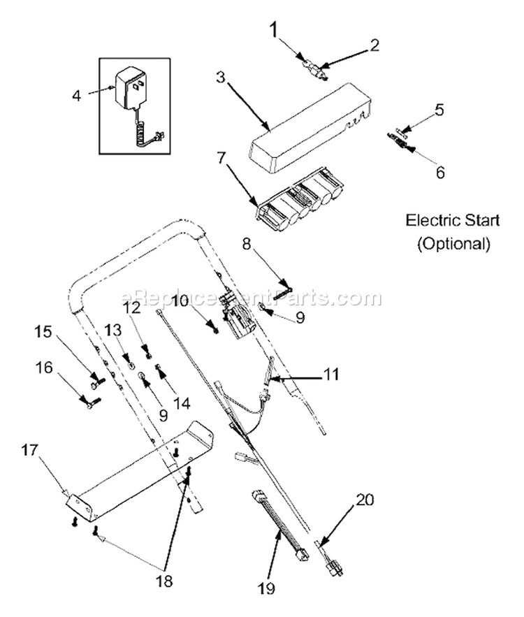 Page B Diagram and Parts List for 12AS446D701 2002 Yard Man Lawn Mower